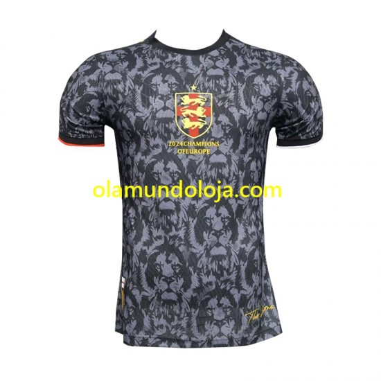 Camisola Inglaterra Champions Of Europe Homem 2024 Manga Curta